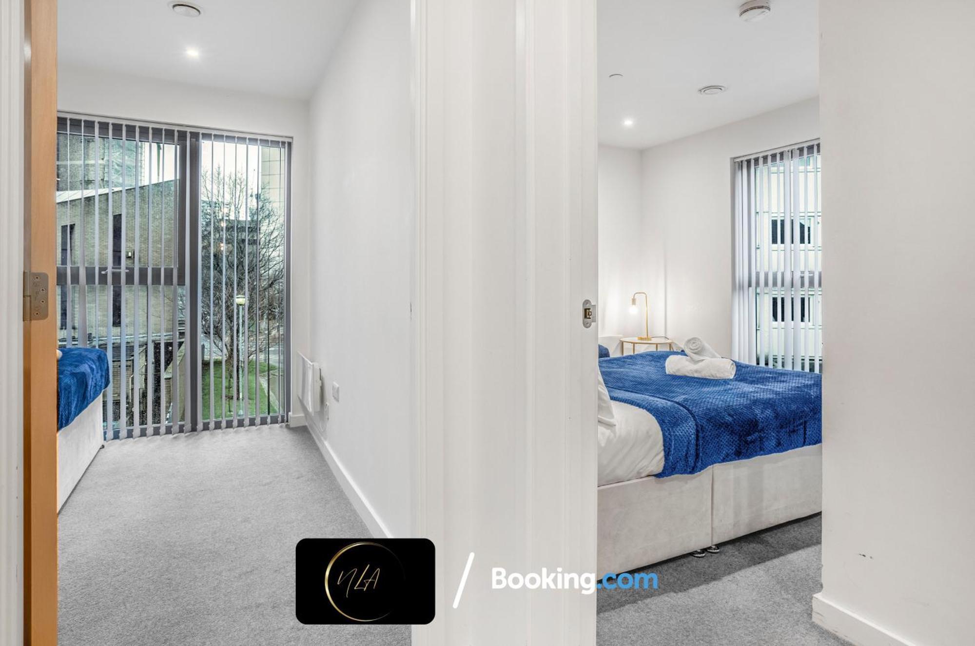 Centre Apartment, Free Gated Parking, 2 Bathrooms, Netflix And Wifi - Suitable For Contractors And Families - By Noor Luxury *